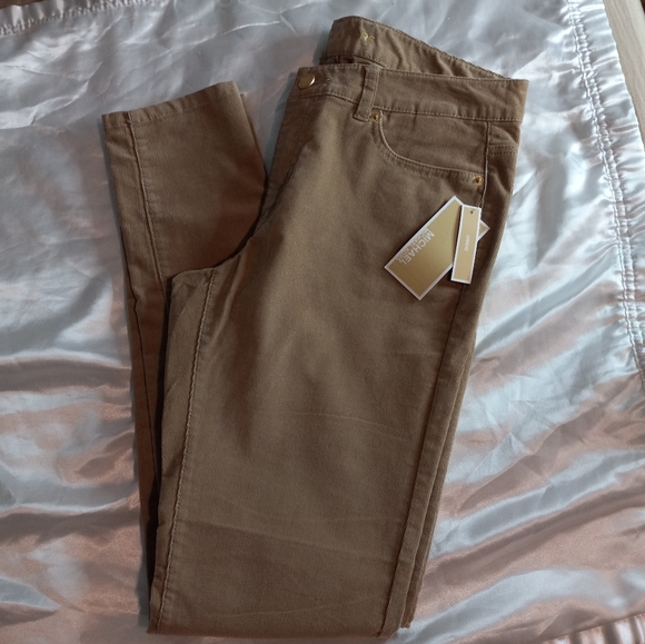 MICHAEL Michael Kors Pants - Michael Kors Dark Camel Skinny Corduroy